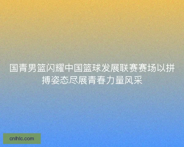 国青男篮闪耀中国篮球发展联赛赛场以拼搏姿态尽展青春力量风采 国青男篮闪耀中国篮球发展联赛赛场以拼搏姿态尽展青春力量风采